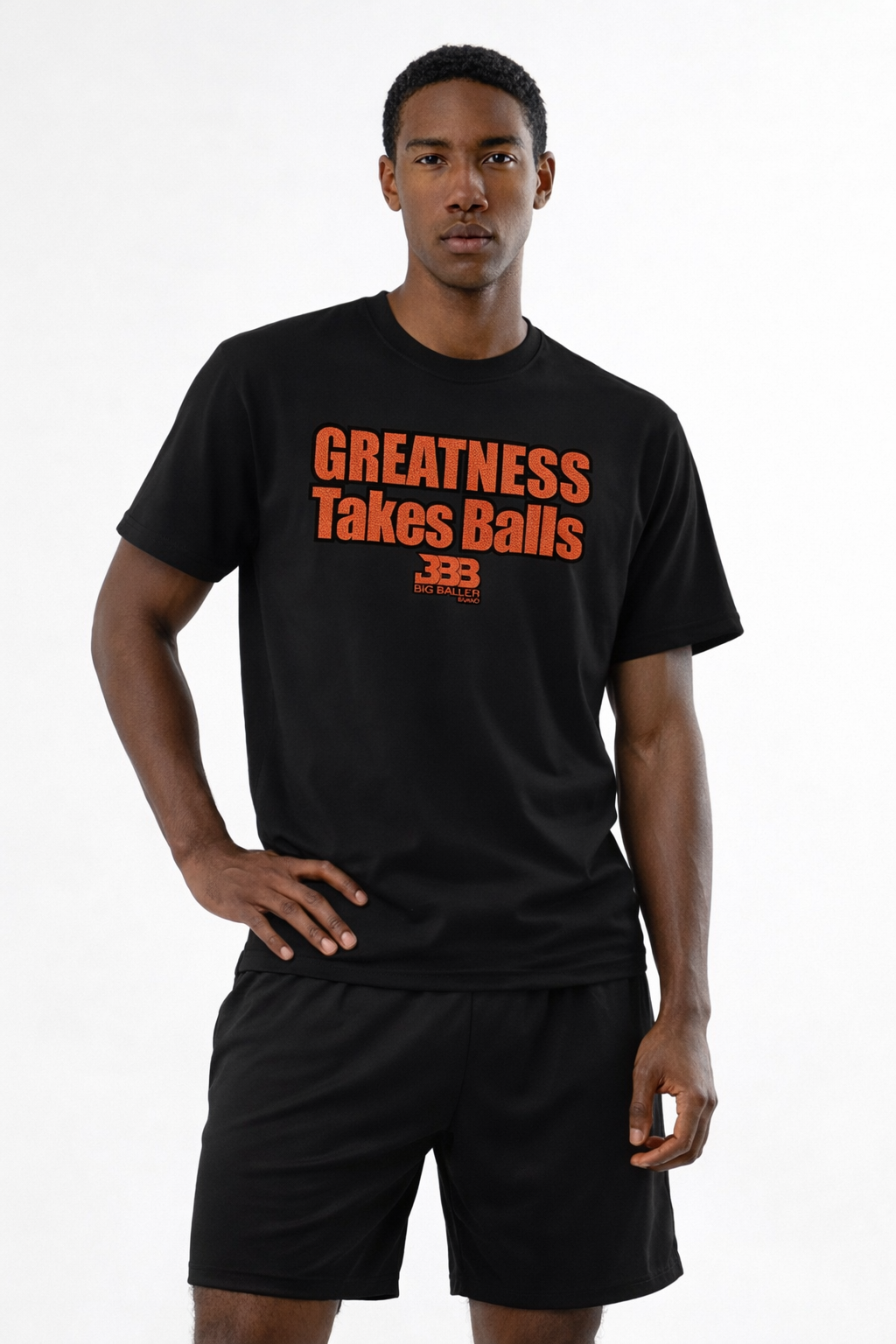 GTB Basketball Black Tee