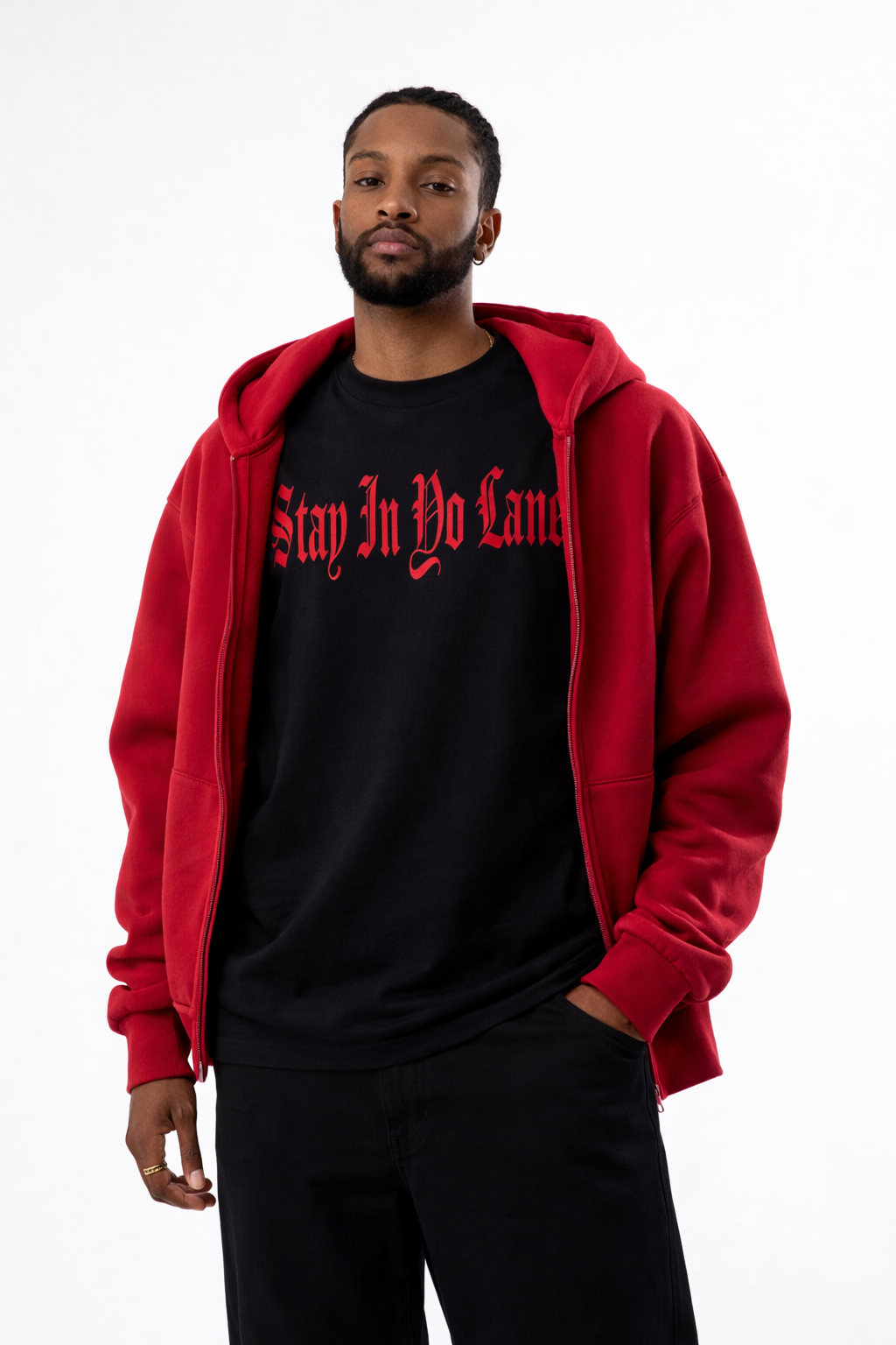 BBB OE Stay In Yo Lane Black Tee – Big Baller Brand