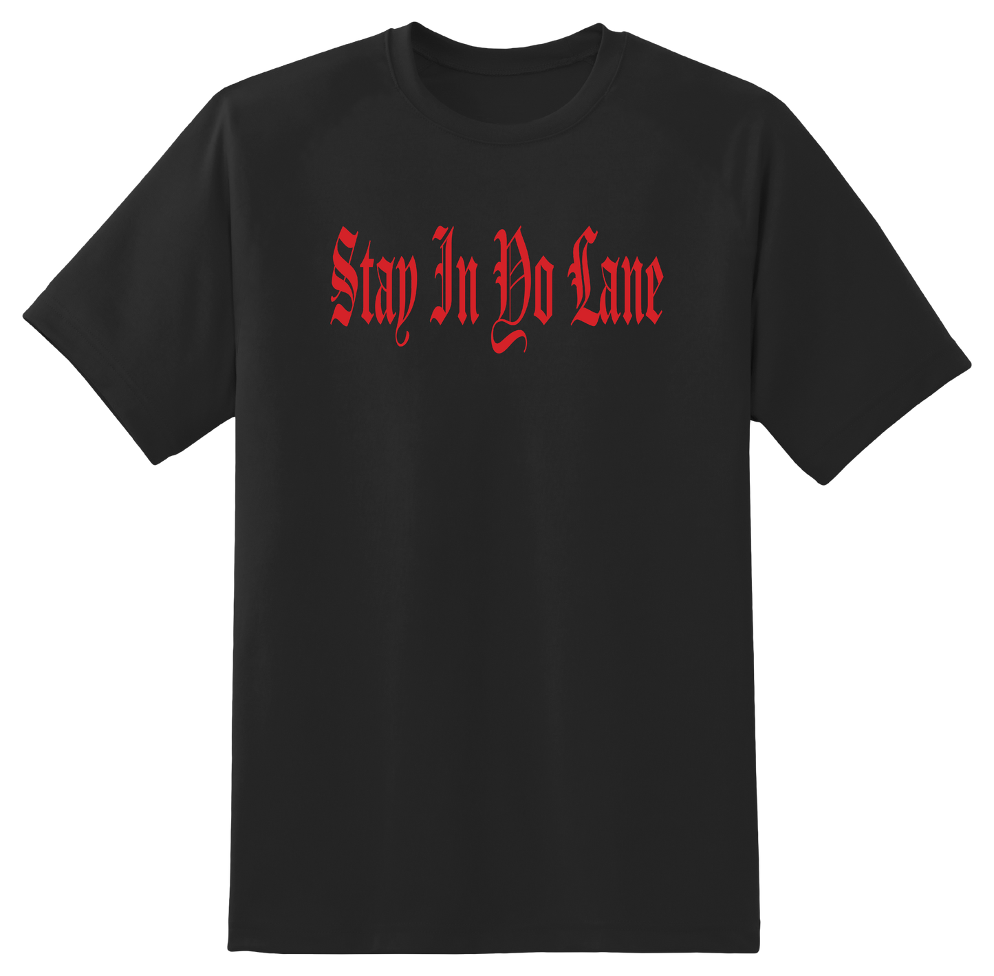 BBB OE Stay In Yo Lane Black Tee