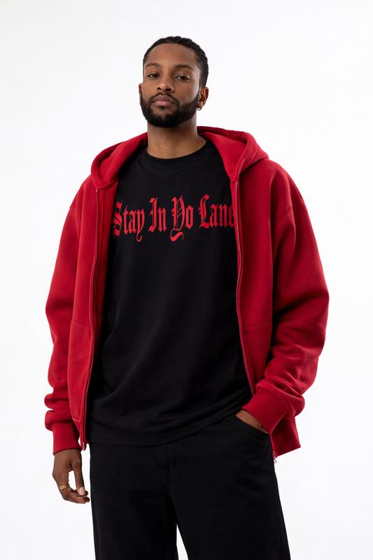 BBB OE Stay In Yo Lane Black Tee